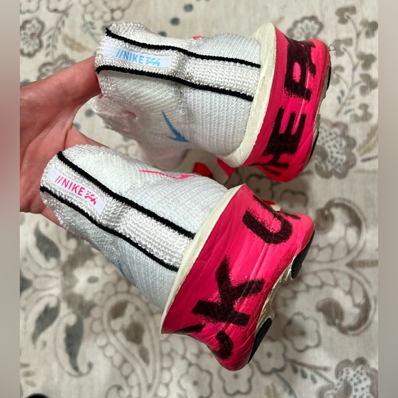 Nike Alphafly 3 Men's Road Racing Shoes Size 9 (M) / 10.5 (W) Pink/Blue/White - Picture 11 of 16